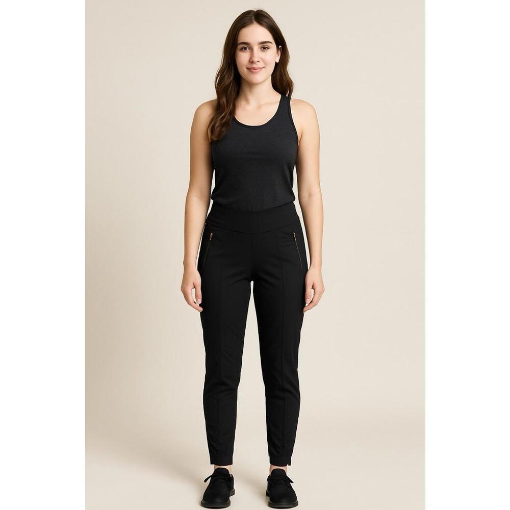 Anatomie pants womens small S ruched zipper detail skinny minimalist athletic